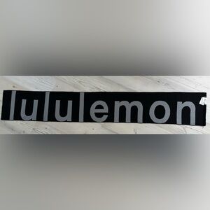 Lululemon Wool-Blend Knit Logo Scarf NWT